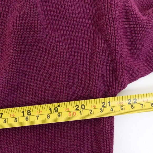 Eileen Fisher Organic Linen Cotton V-Neck Cardigan Oversized Boxy Plum Purple - Picture 13 of 14